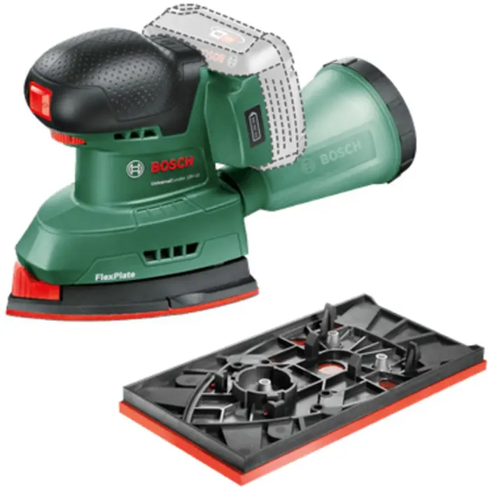 Bosch Powertools cordless multi-sander UniversalSander 18V-10 (green, without battery and charger, POWER FOR ALL ALLIANCE)