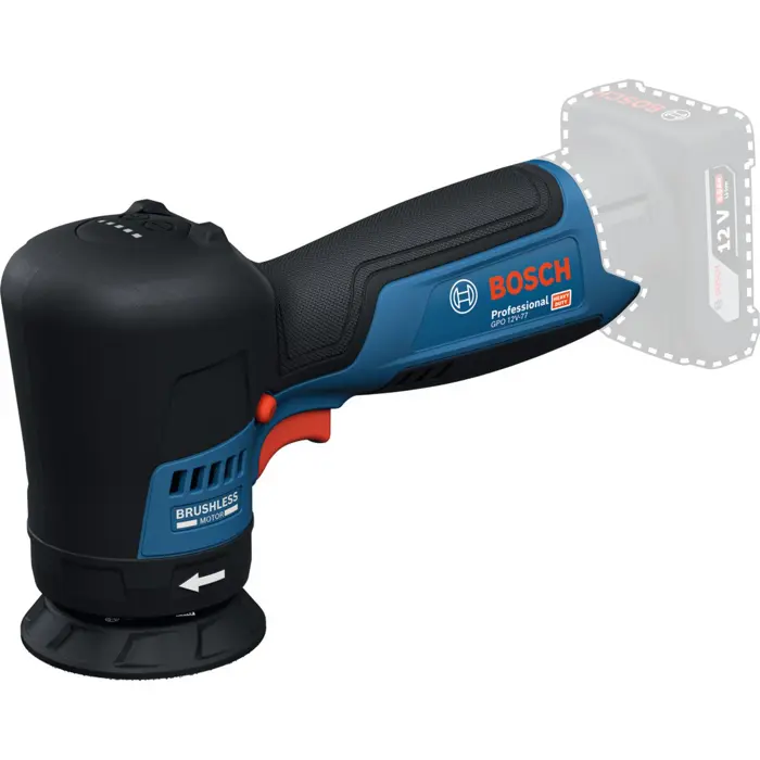 Bosch Powertools cordless polishing machine GPO 12V-77 Professional solo, 12Volt (blue/black, without battery and charger)