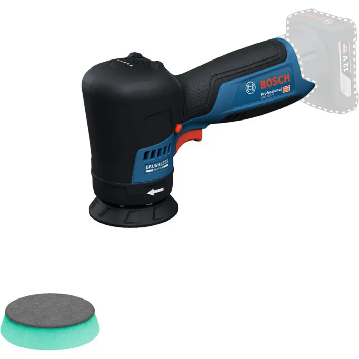 Bosch Powertools cordless polishing machine GPO 12V-77 Professional solo, 12Volt (blue/black, without battery and charger)