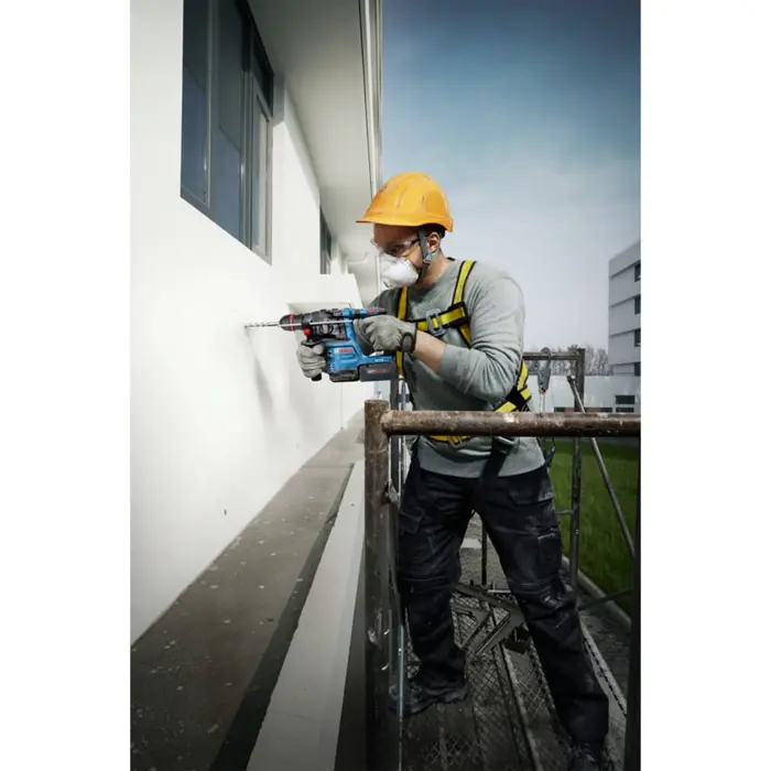 Bosch Powertools GBH 18V-22 X Professional cordless hammer drill solo, 18 volts (blue/black, ONECHUCK, without battery and charger, in L-BOXX)