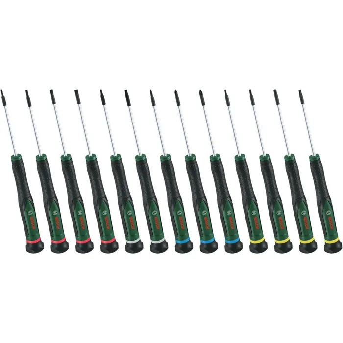 Bosch Powertools precision screwdriver set, 13 pieces (green/black)