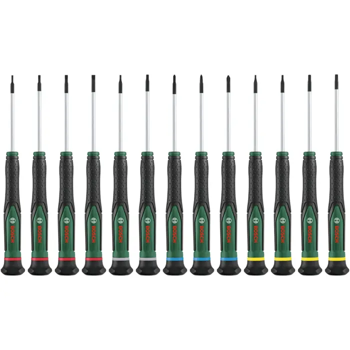 Bosch Powertools precision screwdriver set, 13 pieces (green/black)