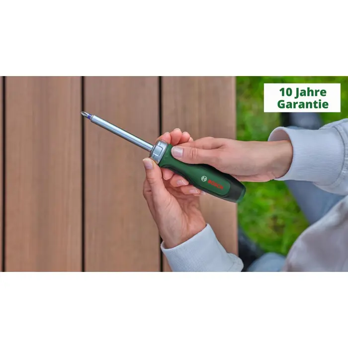 Bosch Powertools Screwdriver Set Mixed, 39-piece (green/black, with practical stand)