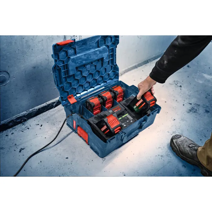 Bosch Professional Expert Fast Charger EXAL18V2-320 black, L-BOXX, AMPShare Alliance