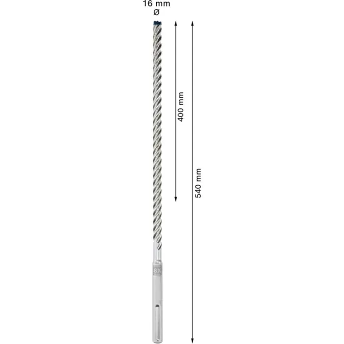Bosch Professional Expert SDS-max-8X hammer drill bit, O 16 mm, 5 pieces, working length 400 mm