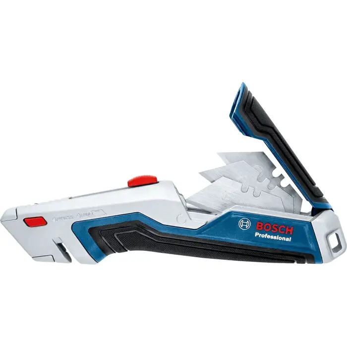 Bosch universal knife and blade set 63 x 19mm, carpet knife (blue/grey, incl. 13 blades)