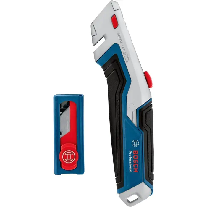 Bosch universal knife and blade set 63 x 19mm, carpet knife (blue/grey, incl. 13 blades)