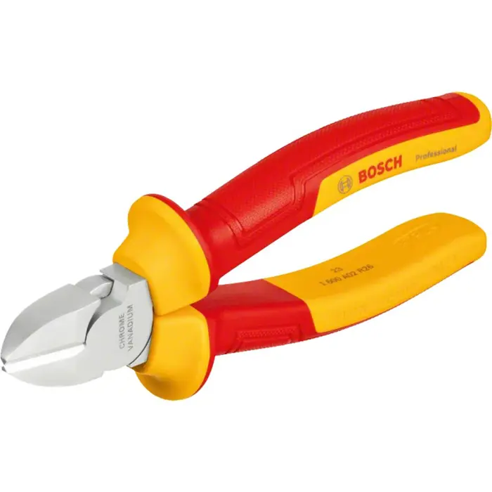 Bosch VDE tool set mixed, 5 pieces (red/yellow, side cutters, needle-nose pliers, 3 screwdrivers)