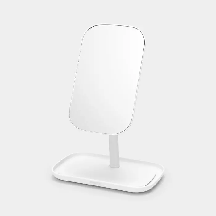 Brabantia ReNew mirror with storage container dark white