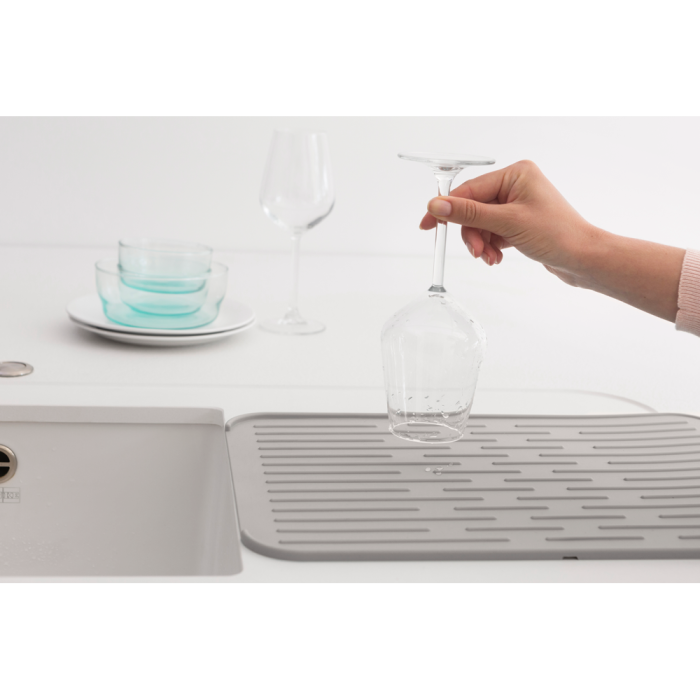 Brabantia silicone dish drying mat gray 230042