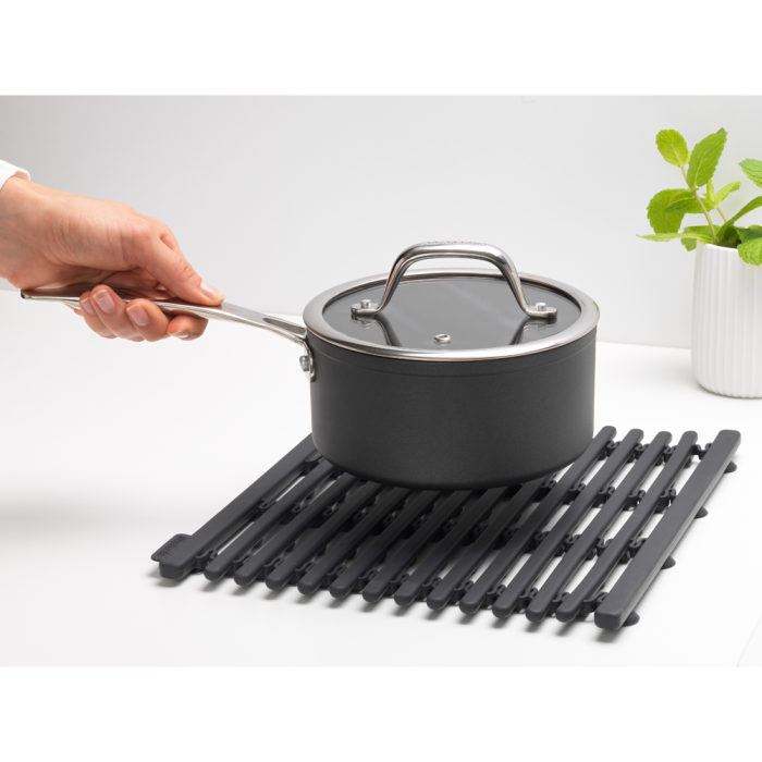 Brabantia silicone sink mat, dark gray.