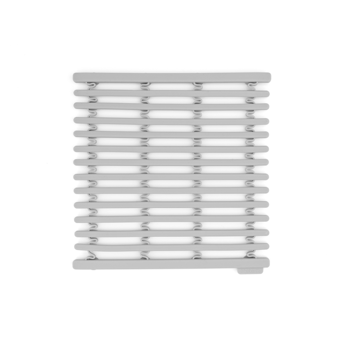 Brabantia silicone sink mat, light gray.