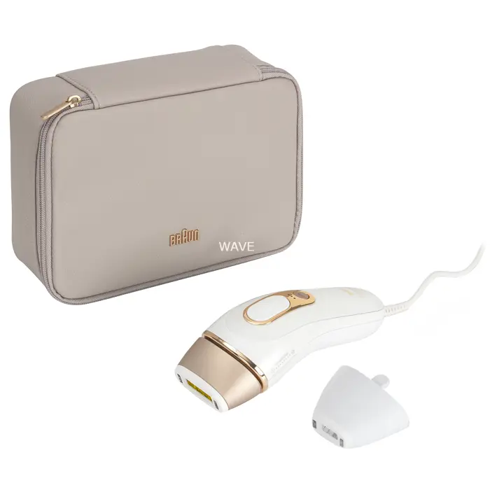 Braun Silk-expert Pro IPL PL5152, hair remover white/gold, incl. bag + standard & wide attachment + Venus razor