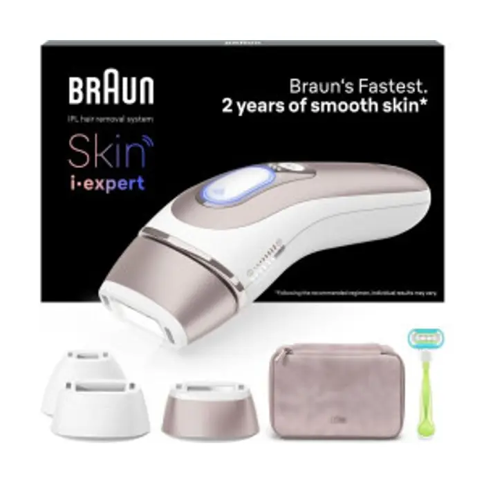 Braun Skin i·expert IPL PL7253 (white/rose gold, incl. case + 3 attachments + Venus Extra Smooth)