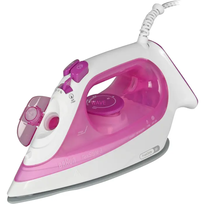 Braun TexStyle 3 SI 3030PU, steam iron (white/purple)