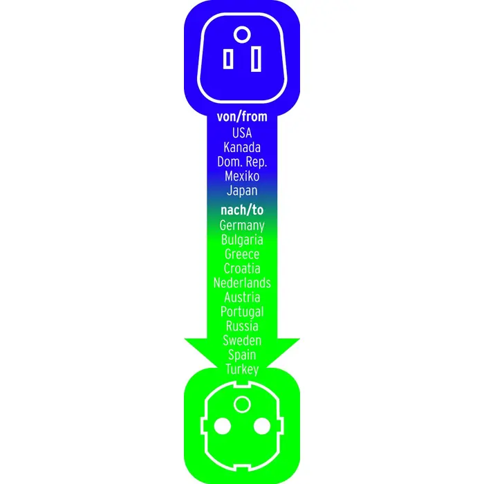 Brennenstuhl Adapter US socket -> D Plug
