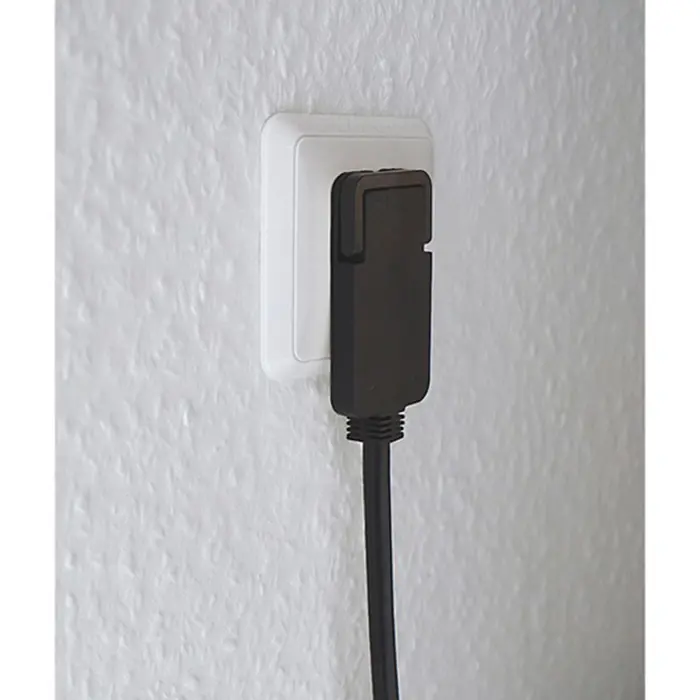 Brennenstuhl Extension cable, 1x angled flat plug (black, 2 meters)
