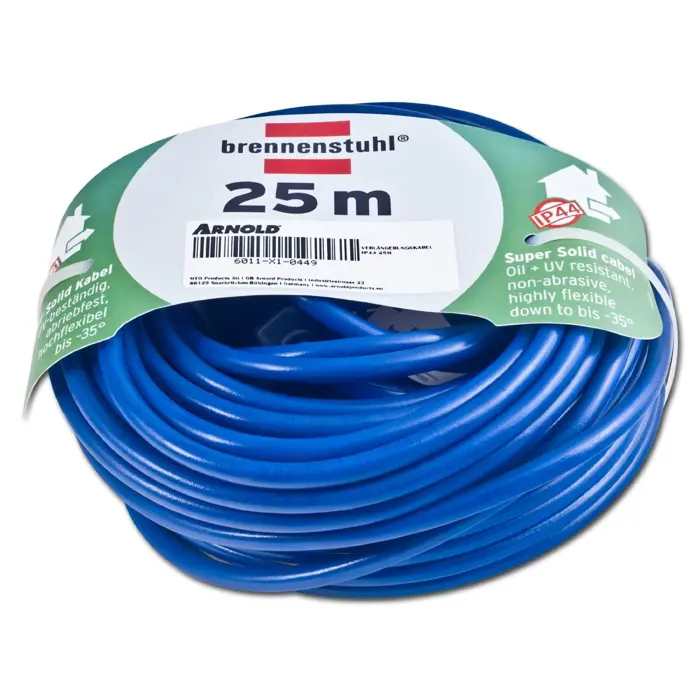 Brennenstuhl extension cable 25m blue 1x