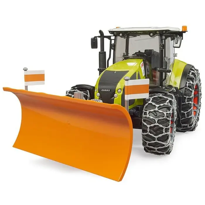 BRUDER Claas Axion 950 with snow chains and snow blade