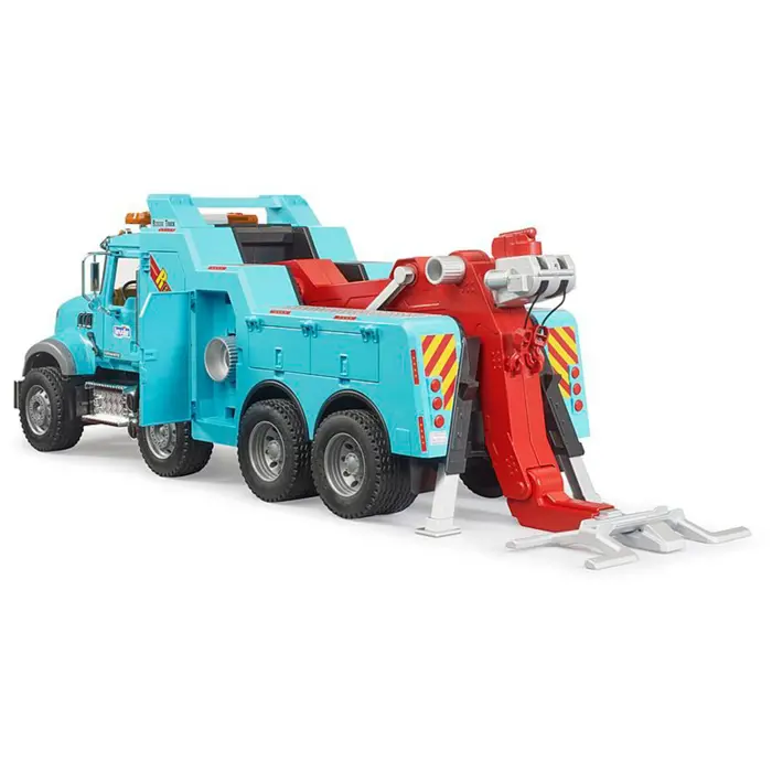 bruder MACK Granite recovery and tow truck with light and sound module, model vehicle