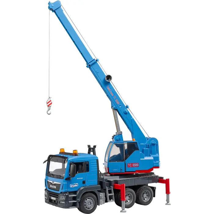 BRUDER MAN TGS crane truck, model vehicle
