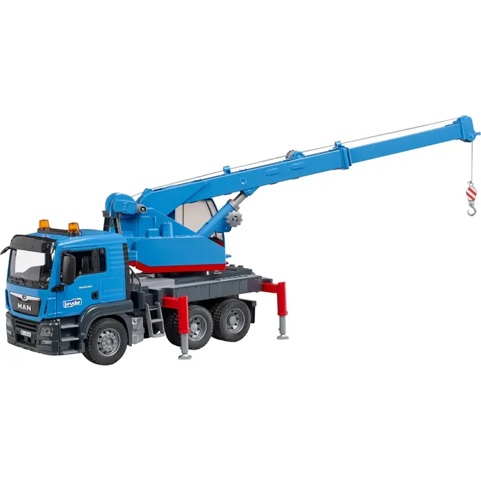 BRUDER MAN TGS crane truck, model vehicle