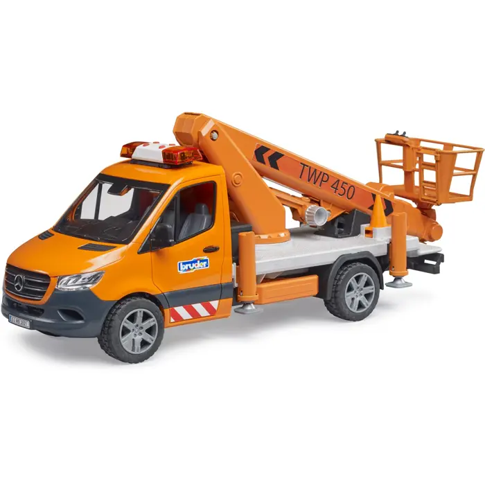 BRUDER Mercedes Benz Sprinter work platform, model vehicle (incl. light + sound module)