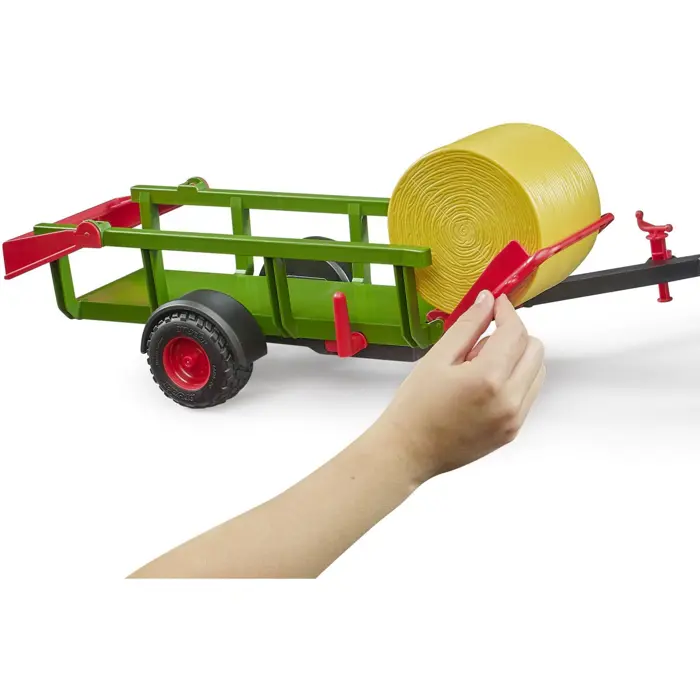 BRUDER round bale collector with 3 round bales