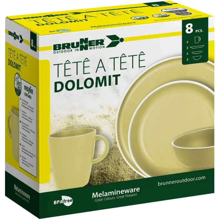 BRUNNER Komplet 8 Tête-à-Tête Dolomit rumen