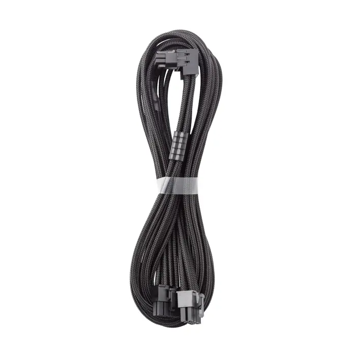 CableMod C-Series Pro Anschlusskabel - Variante A, 90°, 16-Pin zu 2x8-Pin PCIe, black-CM-PCSR-16P2-RAN60KK-5PK-R-SS