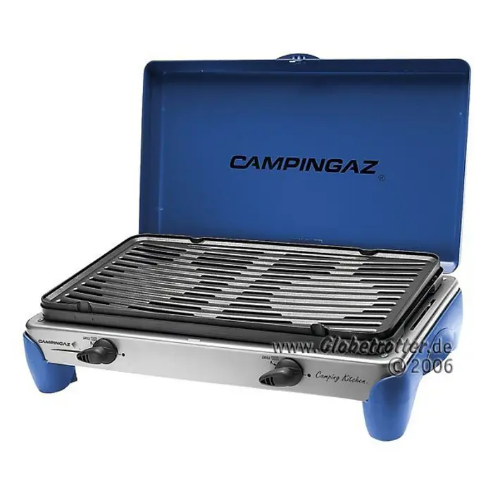 Campingaz Camping Kitchen 2 DE, gas cooker (gray, for refillable gas bottles)