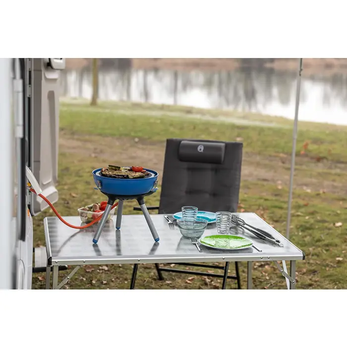 Campingaz Party Grill 400 Caravan Connect gas cooker, gas grill (black/blue, 30mbar, with caravan connection, model 2023)