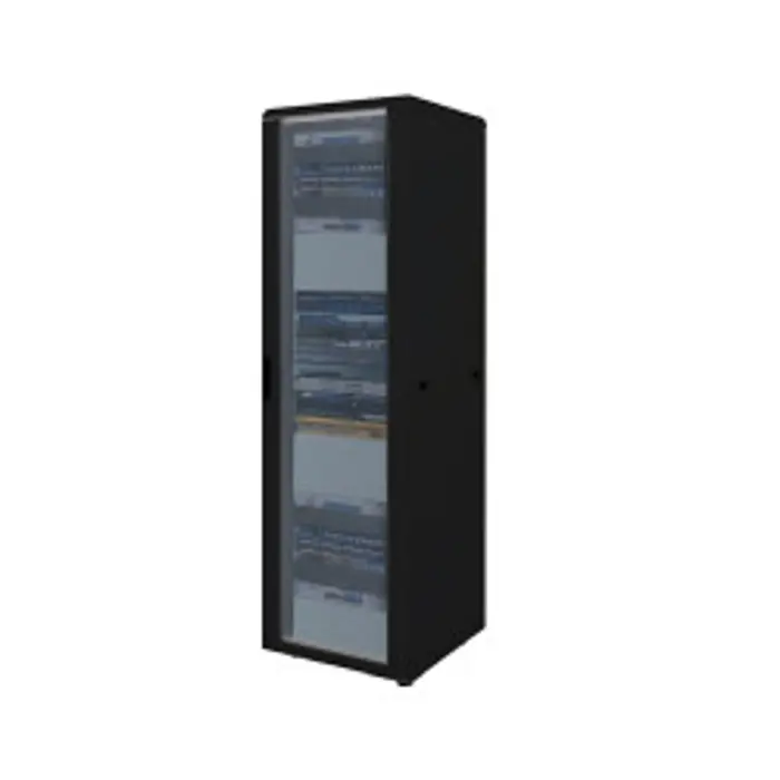 Canovate 22U 600x800x1144 INORAX ECO podni ormar, crni