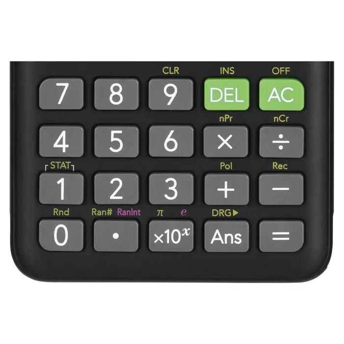 CASIO FX-82ESPLUS-2 CALCULATOR SCIENTIFIC, 252 FUNCTIONS, 77X162MM, BLACK, BOX