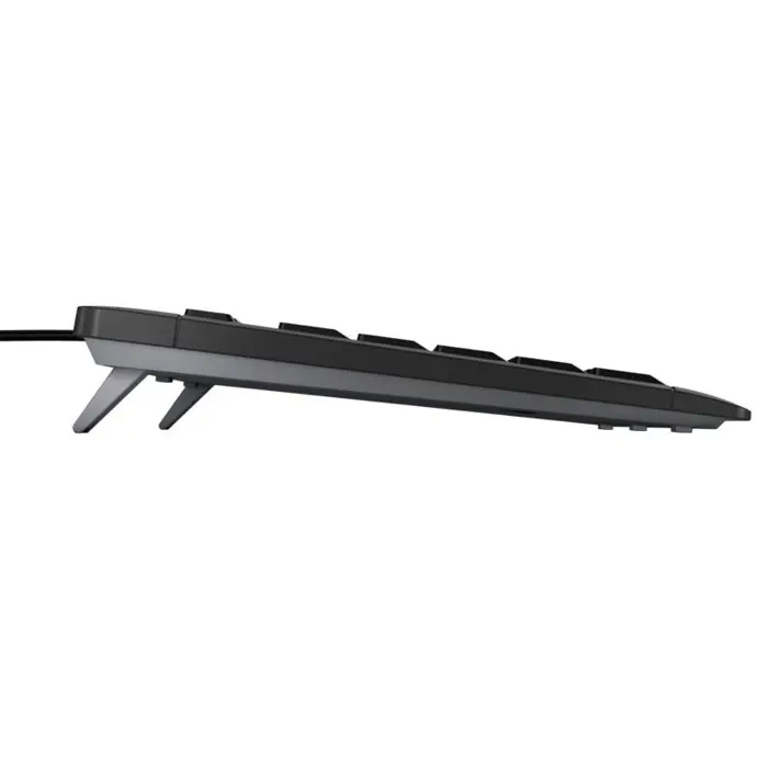 Cherry Stream tiha vodootporna tipkovnica, USB, crna