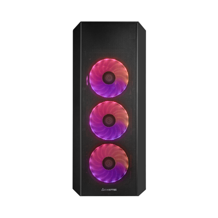 Chieftec SCORPION 4 USB-C 3.2 ATX A-RGB ohišje, crno