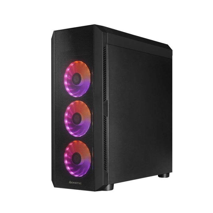 Chieftec SCORPION 4 USB-C 3.2 ATX A-RGB ohišje, crno
