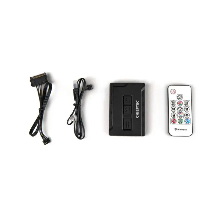 Chieftec SCORPION 4 USB-C 3.2 ATX A-RGB ohišje, crno