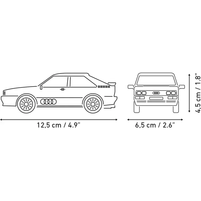 COBI Audi Quattro 1980 (red, scale 1:35)