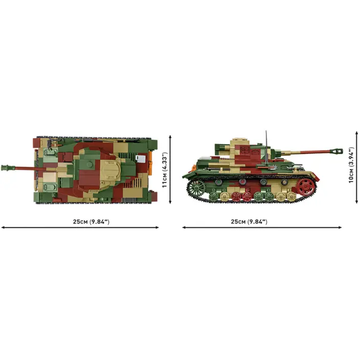 COBI PzKpfw IV Ausf. G, construction toy scale 1:28