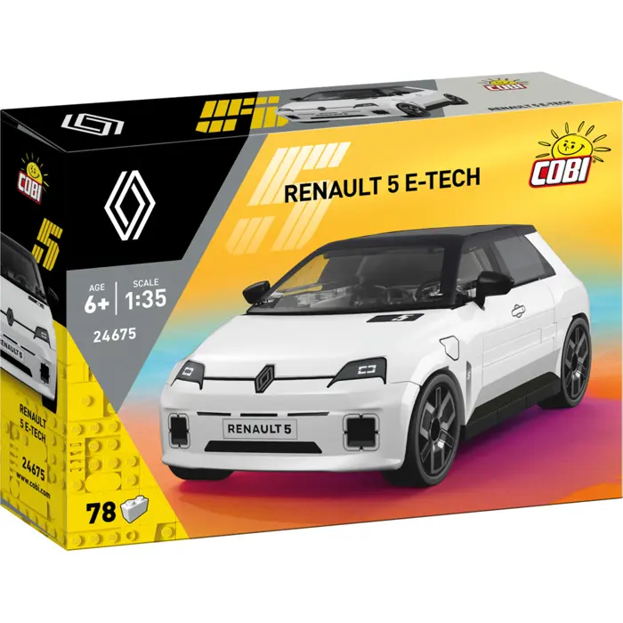 COBI Renault 5 E-Tech (white, scale 1:35)