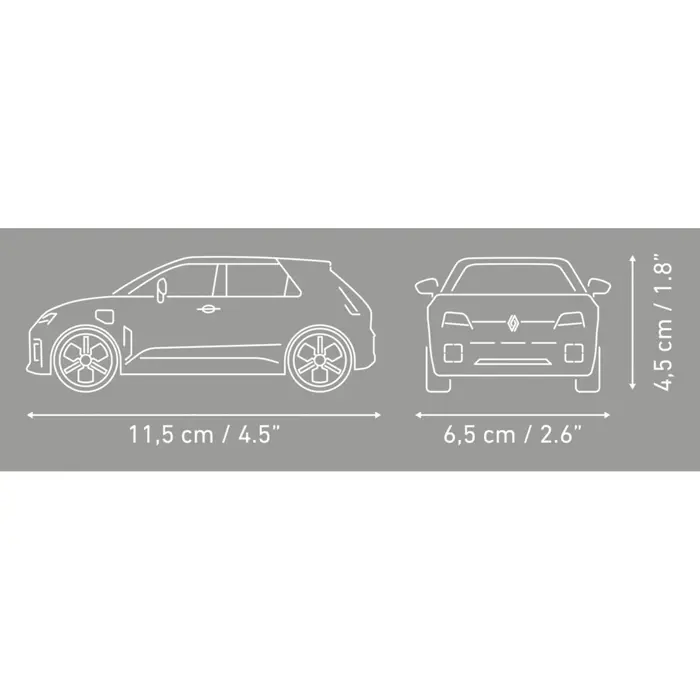 COBI Renault 5 E-Tech (white, scale 1:35)