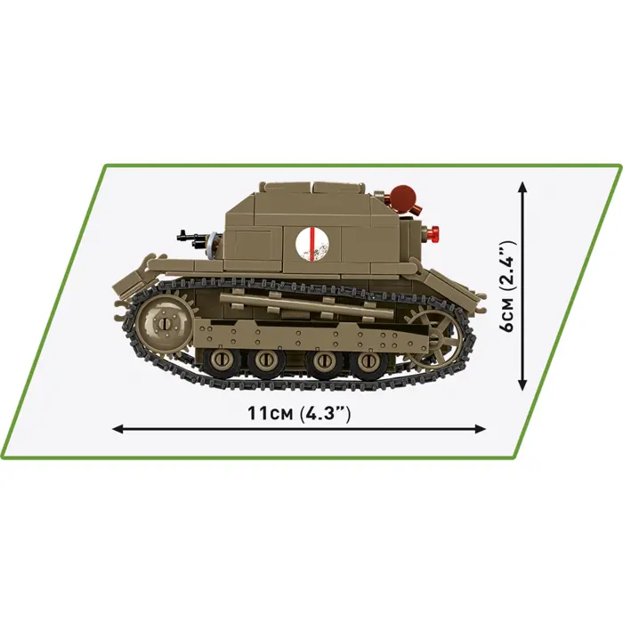 COBI Tankette TK-3, construction toy scale 1:28