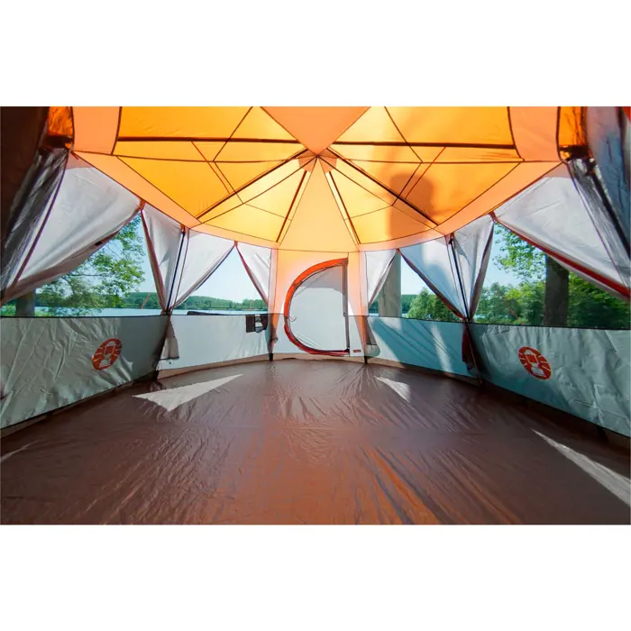 Coleman Octagon 8 Orange dome tent (orange/grey, model 2024)