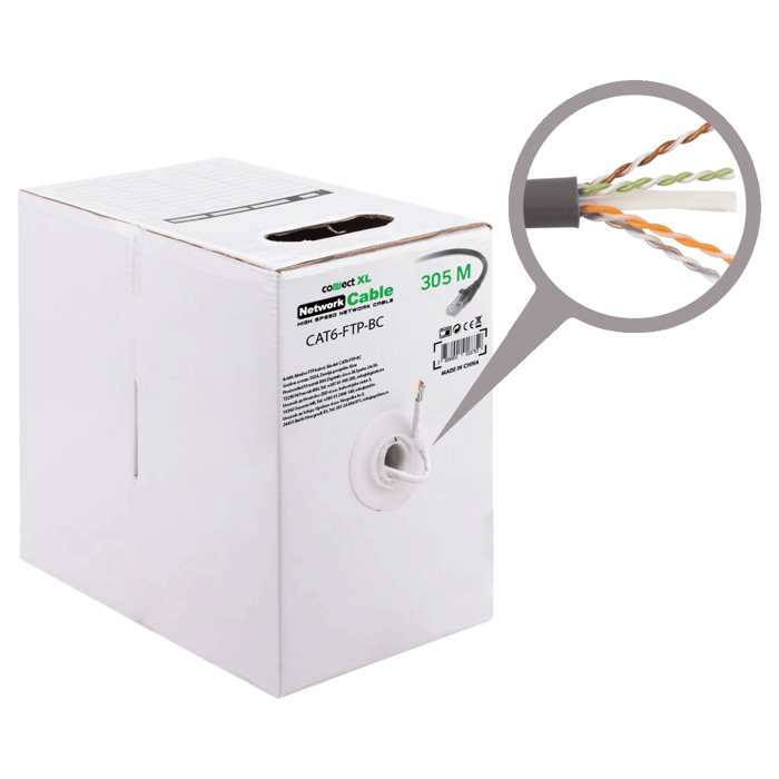 Connect XL Mrežni FTP kabl, CAT6, BC, 305 met. - CAT6-FTP-BC