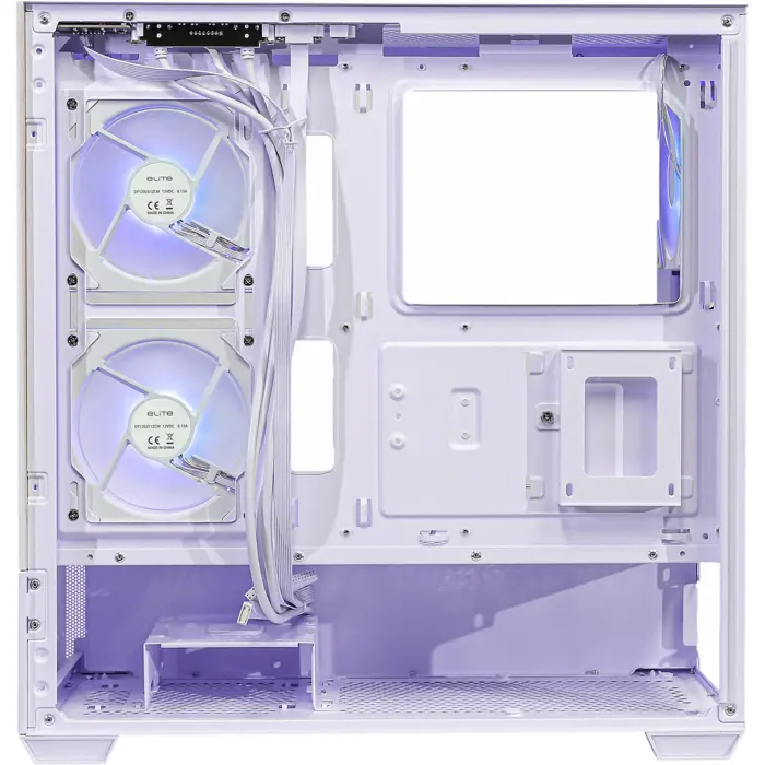 Cooler Master Elite 690 White (white/wood, tempered glass x 2)