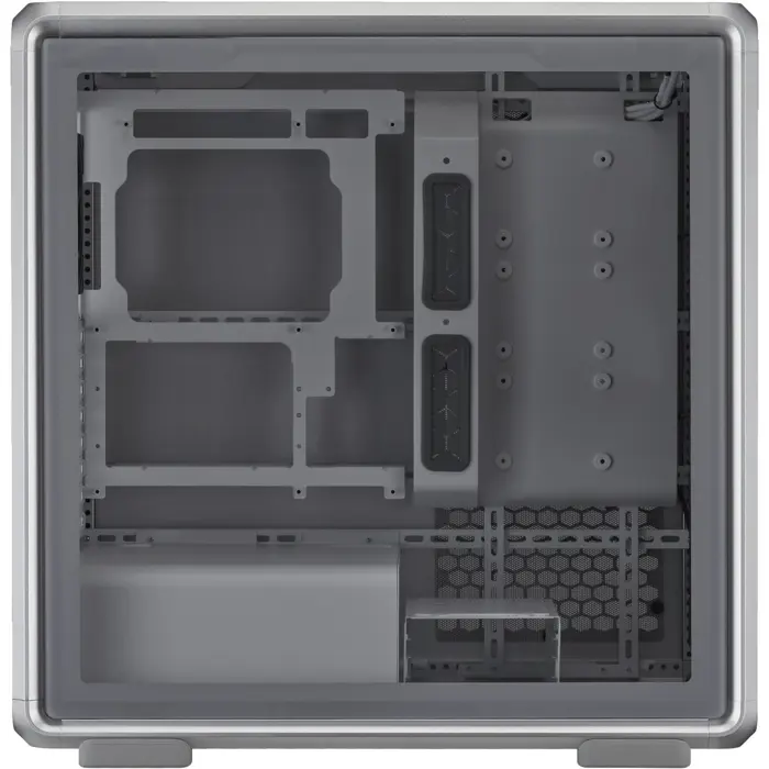 Cooler Master Masterframe 600, tower case silver, tempered glass