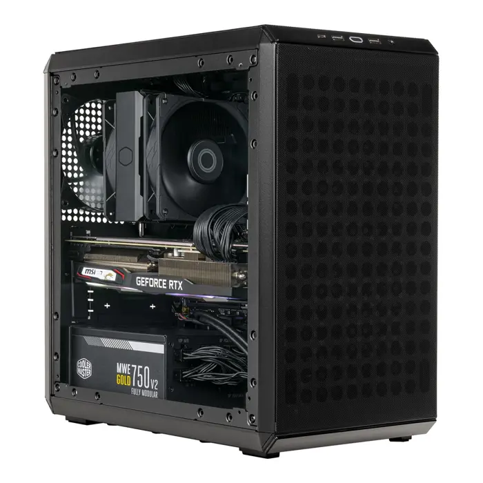 Cooler Master Q300L V2 Mini Tower Black, Transparent
