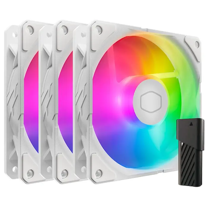 Cooler Master SickleFlow Edge 120 ARGB 3-pack Fan Kit White Edition Computer case 4.72" (12 cm) 3 pc(s)