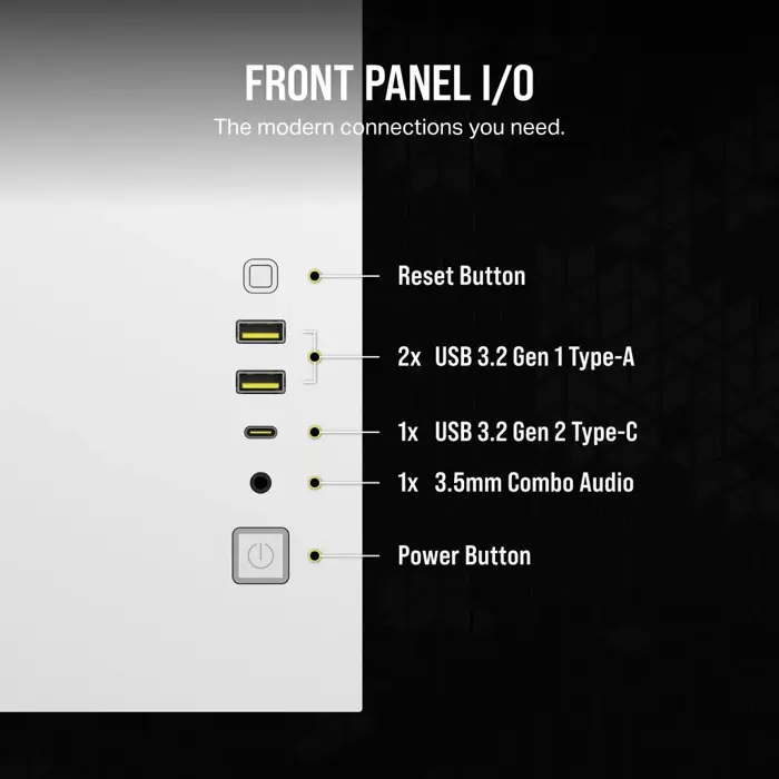 Corsair 2500X RGB Micro Tower White
